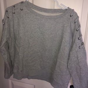 Gray Cropped Sweater